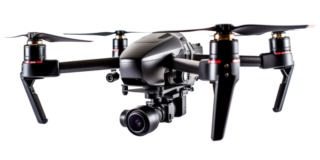 drone-flying-on-farming-to-inspection-and-scanning-the-area-for-monitoring-smart-farming-and-researching-technology-concept-transparent-background-ai-generated-generative-ai-png